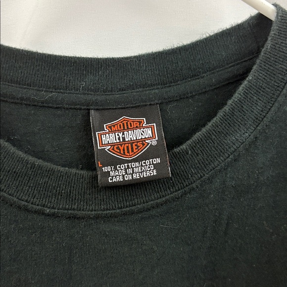 Harley-Davidson Men’s Sleeveless Black T-shirt Size Large Kansas City MO 2002 - Picture 6 of 8
